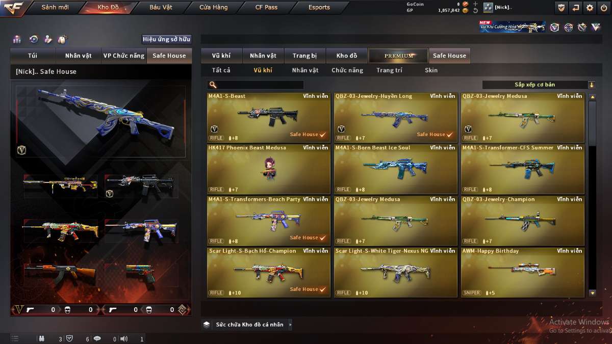 shop acc cf uy tin gia re